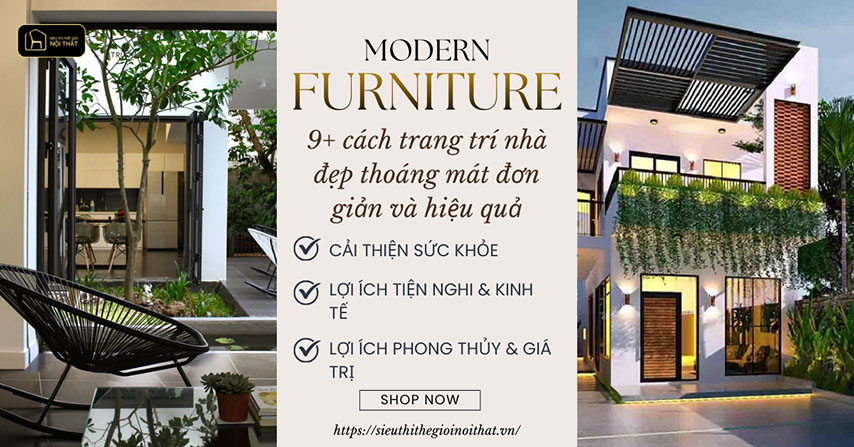 9+ cách trang trí nhà đẹp thoáng mát đơn giản và hiệu quả