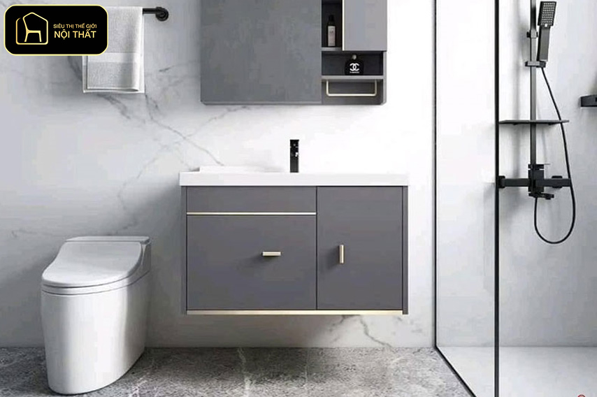 Thiết kế nội thất tối giản - Phòng tắm tối giản