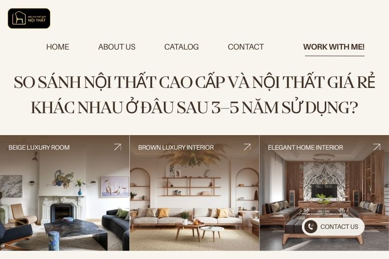 So sánh nội thất cao cấp và nội thất giá rẻ khác nhau ở đâu sau 3–5 năm sử dụng