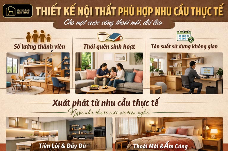 thiết kế xuất phát từ nhu cầu thực