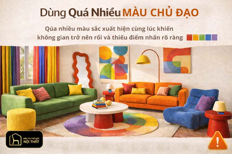 Phối màu thiếu nguyên tắc
