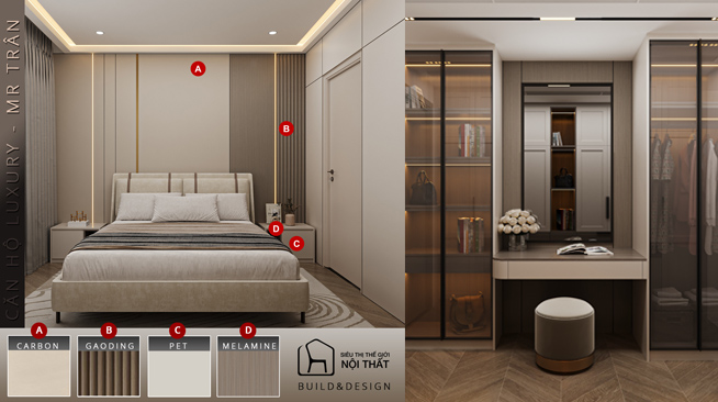 Mẫu nhà 2 phòng ngủ 1 phòng khách