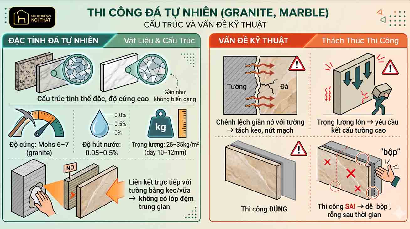 4 vật liệu ốp tường đang được chủ đầu tư săn đón năm 2026