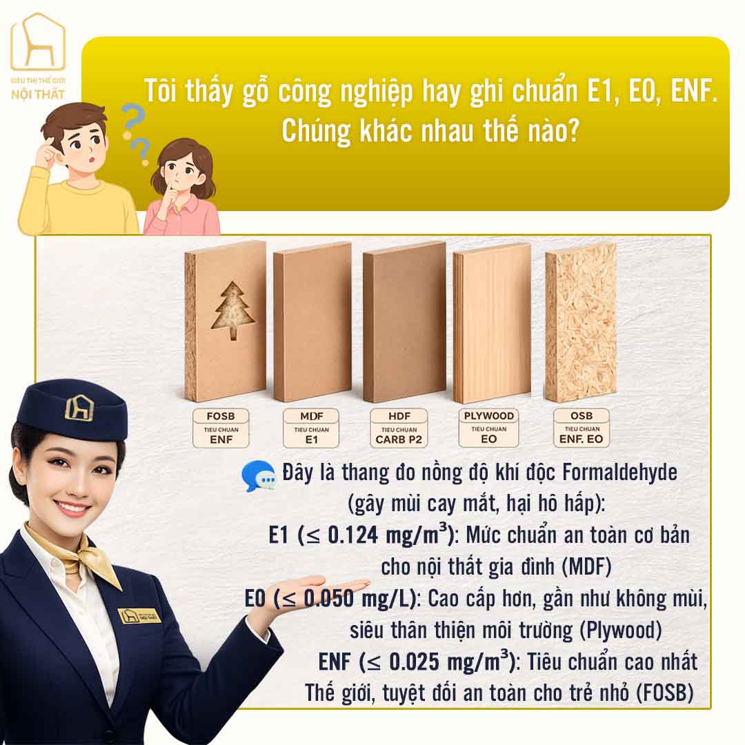 tiêu chuẩn cốt ván gỗ công nghiệp