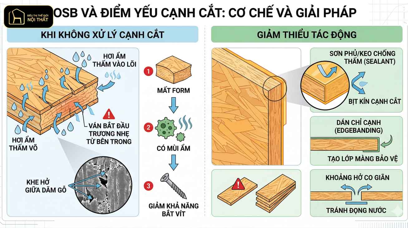 3 mẹo khác phục nhược điểm OSB