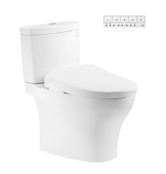 Bàn cầu 2 khối kèm nắp rửa điện tử WASHLET (loại giấu dây) dòng S7 - TCF47360GAA (220V)