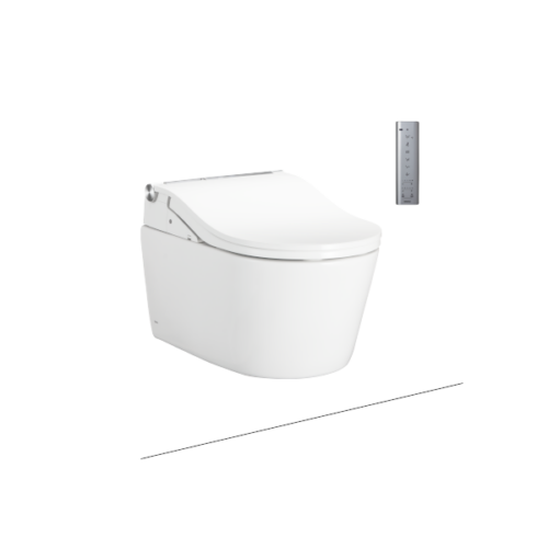 Bàn cầu treo tường kèm nắp rửa điện tử WASHLET seri RW (Có tính năng xả tự động) CW542HME5UNW1 TCF802C2Z#NW1 WH172AAT MB175M#SS