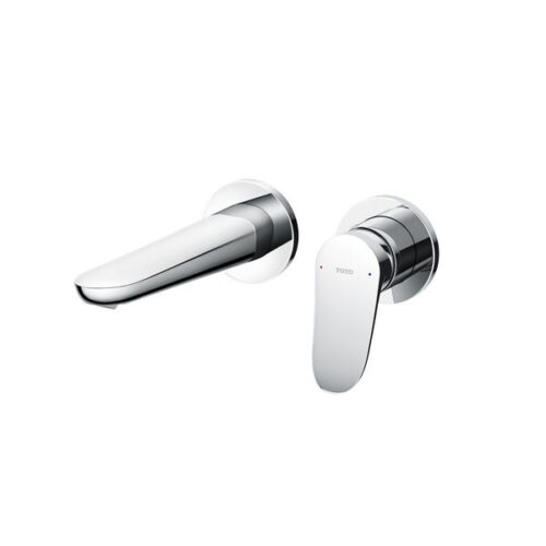 Vòi chậu gật gù nóng lạnh gắn tường LF (2 lỗ)