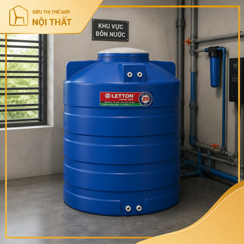 Bồn Nhựa 1000L Đứng Letton CT