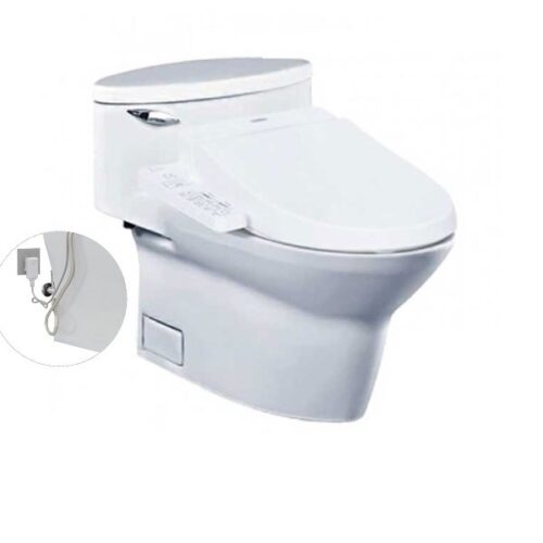 Bàn cầu một khối, kèm nắp rửa điện tử WASHLET dòng C2