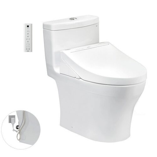 Bàn cầu một khối kèm nắp rửa điện tử WASHLET dòng C5