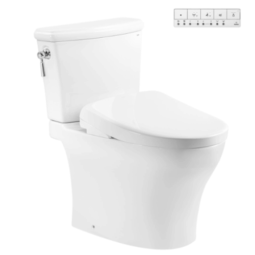 Bàn cầu 2 khối kèm nắp rửa điện tử WASHLET (loại giấu dây) dòng S7 - TCF47360GAA(220V)
