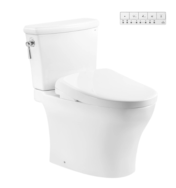 Bàn cầu 2 khối kèm nắp rửa điện tử WASHLET (loại giấu dây) dòng S7 - TCF47360GAA(220V)