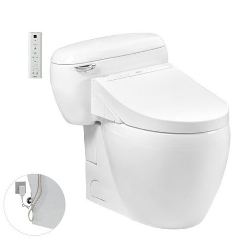 Bàn cầu một khối, kèm nắp rửa điện tử WASHLET dòng C5