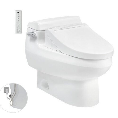 Bàn cầu một khối, kèm nắp rửa điện tử WASHLET dòng C5