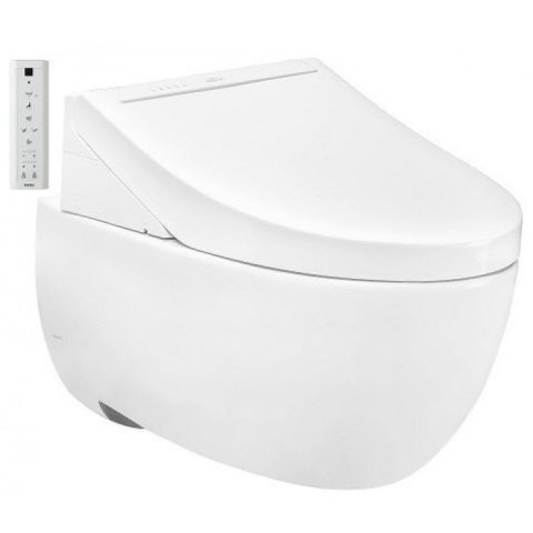 Bàn cầu treo tường LP Series thế hệ mới, kèm nắp rửa điện tử WASHLET dòng C5 - TCF24410AAA