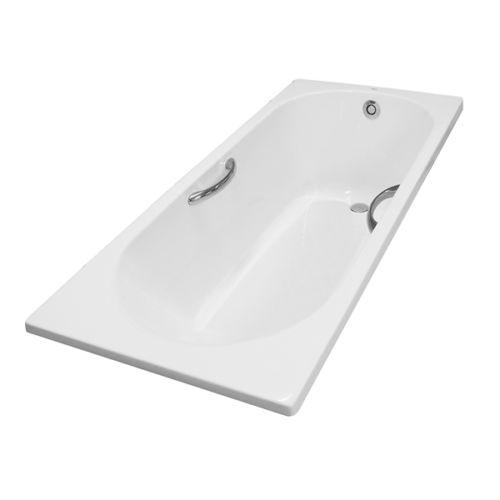 Bồn tắm nhựa có tay vịn, không yếm