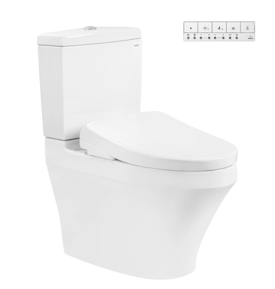 Bàn cầu 2 khối kèm nắp rửa điện tử WASHLET (loại giấu dây) dòng S7 - TCF47360GAA (220V)