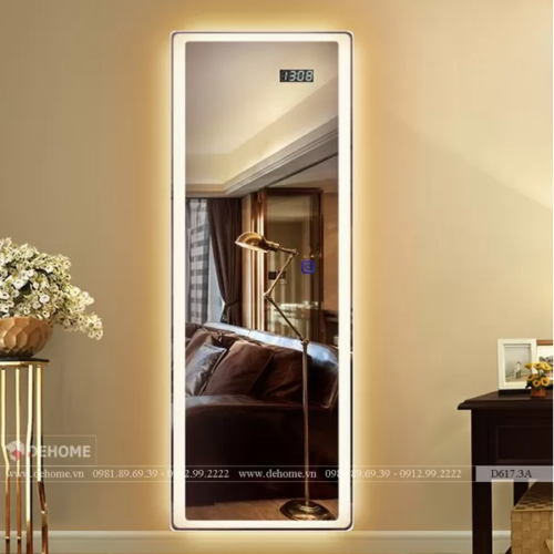 Gương Treo Tường Cao Cấp Có Đèn Led D617.3A