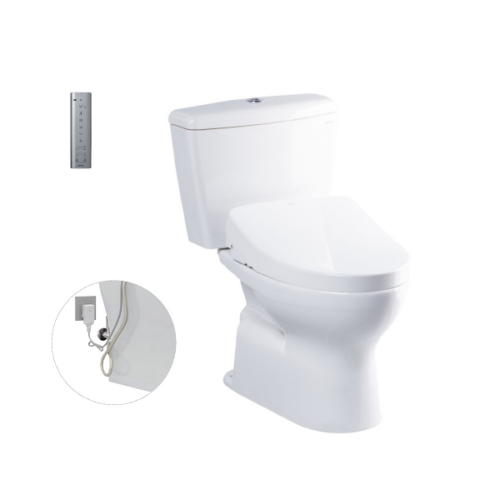 Bàn cầu hai khối, kèm nắp rửa điện tử WASHLET dòng S7