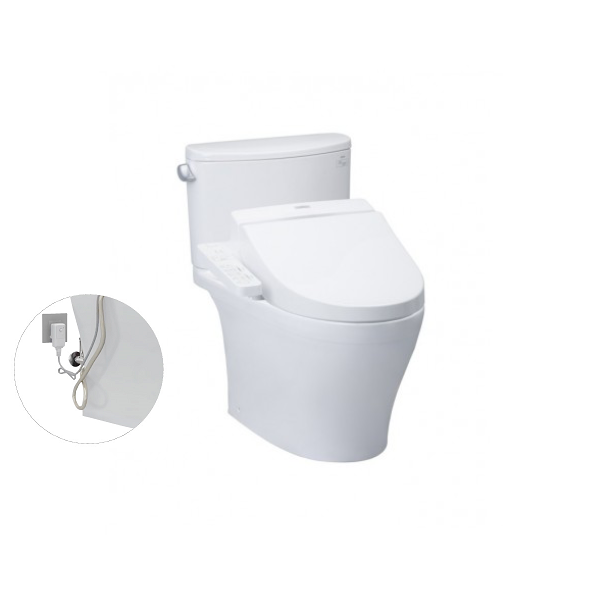 Bàn cầu hai khối, kèm nắp rửa điện tử WASHLET dòng C2