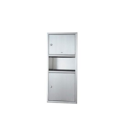 Tủ âm tường đựng giấy và thùng rác kết hợp