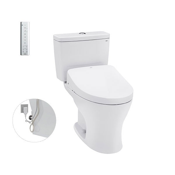 Bàn cầu hai khối kèm nắp rửa điện tử WASHLET dòng S7