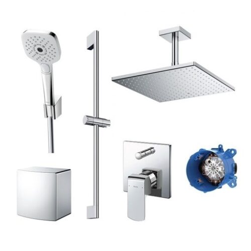 Bộ kết hợp sen âm tường dáng vuông