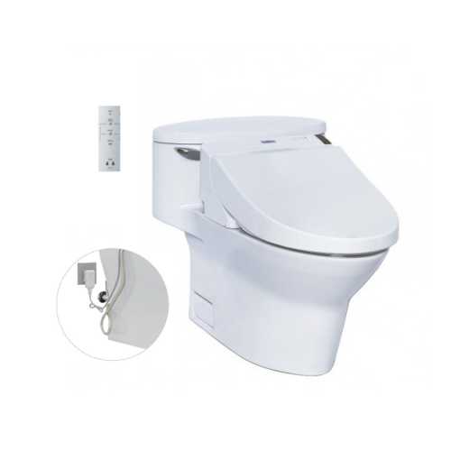 Bàn cầu một khối, kèm nắp rửa điện tử WASHLET dòng C5