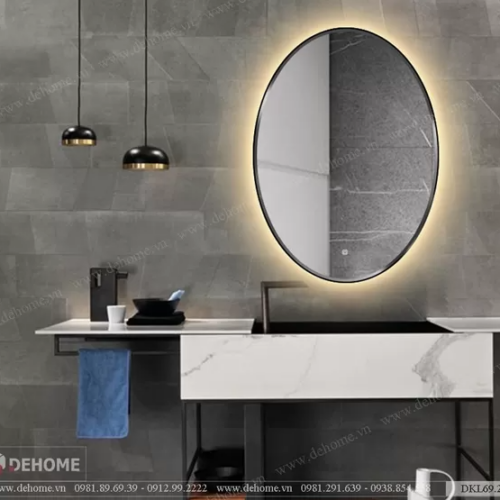 Gương bàn trang điểm khung kim loại sơn tĩnh điện DKL69.2B