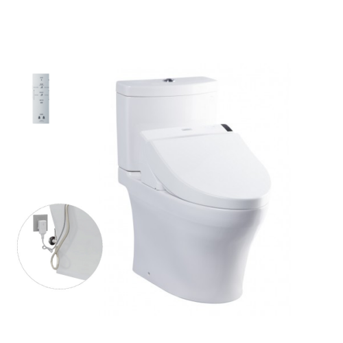 Bàn cầu hai khối, kèm nắp rửa điện tử WASHLET dòng C5