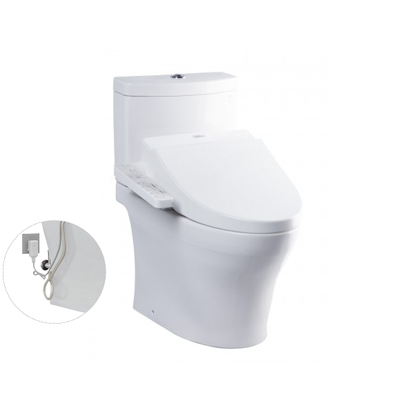 Bàn cầu hai khối, kèm nắp rửa điện tử WASHLET dòng C2