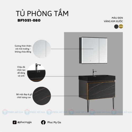 Alternative view of TỦ PHÒNG TẮM HIỆN ĐẠI BF1051-080