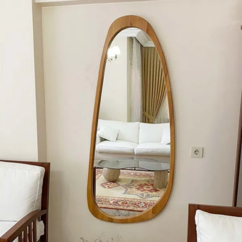 Gương Soi Toàn Thân Treo Tường Decor Khung Gỗ Tự Nhiên DG617B