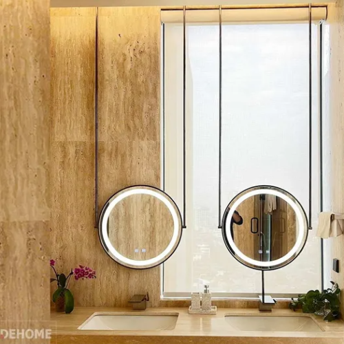 Gương Khung Inox Mạ Đen Phòng Tắm DPVD60.4B