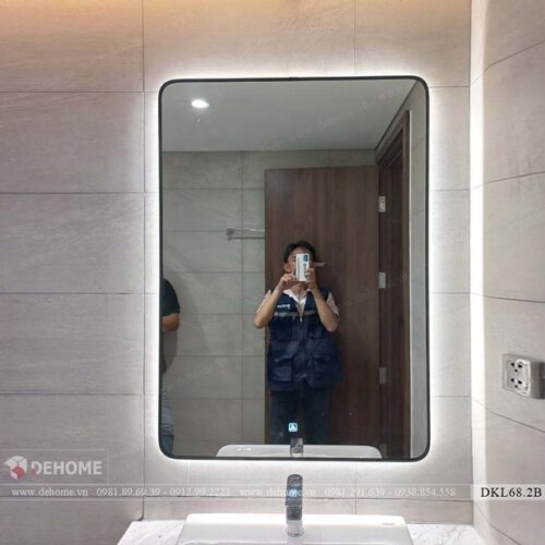 Gương Phòng Tắm Có LED Khung Sơn Tĩnh Điện DKL612.2A