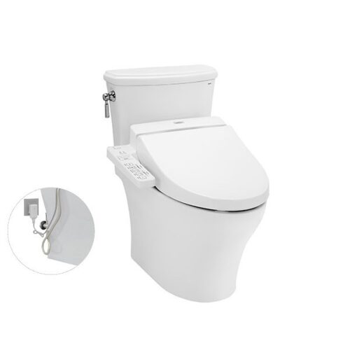 Bàn cầu hai khối, kèm nắp rửa điện tử WASHLET dòng C2