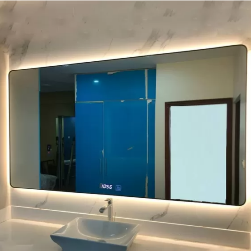 Gương Khung Kim Loại Có Đèn Phòng Tắm DKL1410.3A