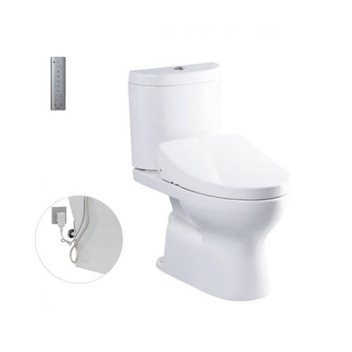 Bàn cầu hai khối, kèm nắp rửa điện tử WASHLET dòng S7