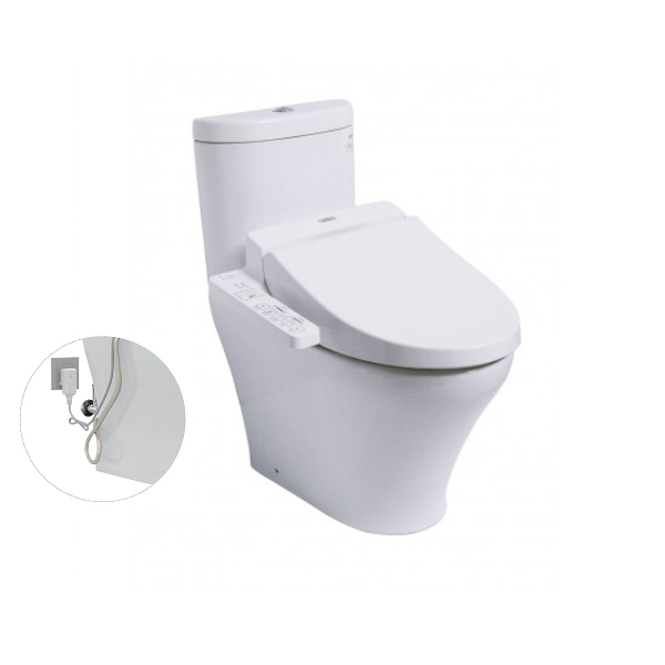 Bàn cầu hai khối, kèm nắp rửa điện tử WASHLET dòng C2