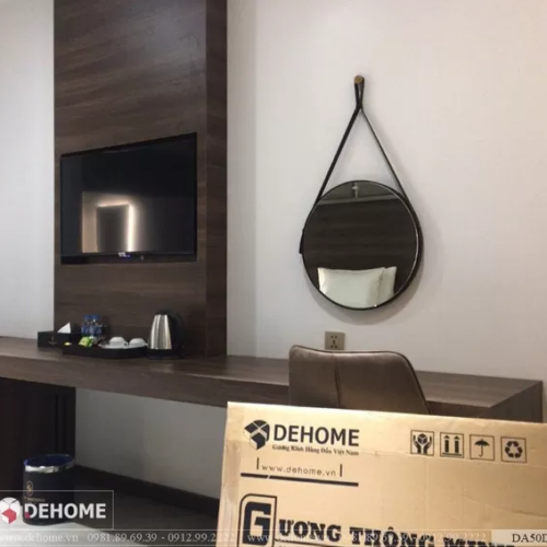 Gương Bàn Trang Điểm Dây Da DA50D
