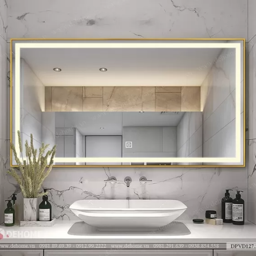 Gương phòng tắm khung kim loại mạ PVD - DPVD127.2B