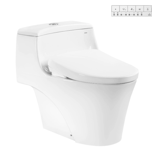 Bàn cầu 1 khối kèm nắp rửa điện tử WASHLET (loại giấu dây) dòng S7 - TCF47360GAA (220V)
