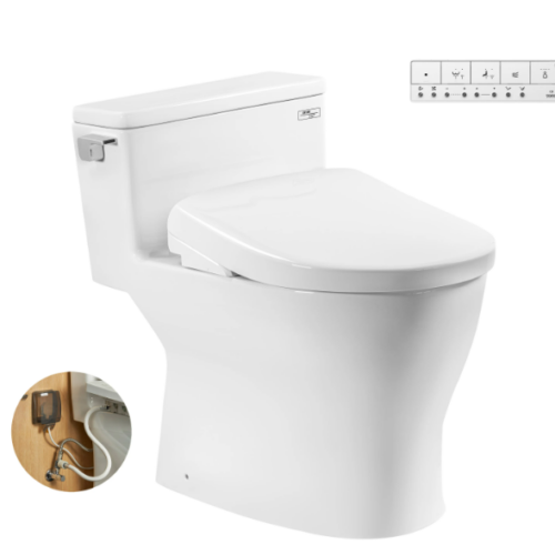 MS188VKW23#XW T53P100VR Bàn cầu 1 khối kèm nắp rửa điện tử WASHLET dòng S7 - TCF47360GAA (220V)