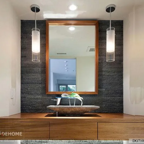 Gương Khung Gỗ Sồi Tự Nhiên Treo Tường DG710C