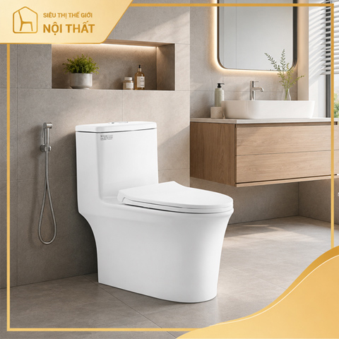 Bồn cầu 1 khối Letton Luxury LKX 117