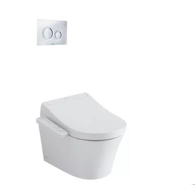 TCF33370GAA#NW1 WH172AT TCA465 MB170P#SS Bàn cầu treo tường giấu dây kết hợp nắp rửa điện tử dòng S2 TCF33370GAA