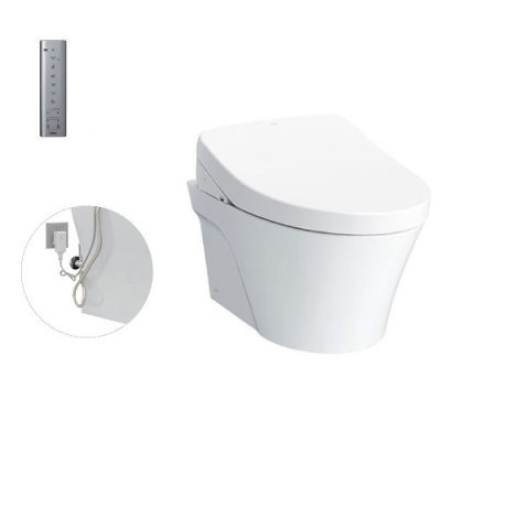TCF4911Z#NW1 WH172A MB170P#SS Bàn cầu treo tường Avante thế hệ mới, kèm nắp rửa điện tử WASHLET dòng S7 - TCF4911Z (220V)