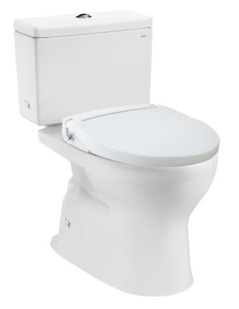 Bàn cầu hai khối kèm nắp rửa ECOWASHER TCW07S