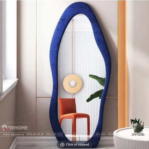 Gương Soi Toàn Thân Decor Viền Vải Nhung DV717D